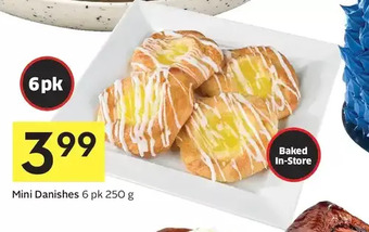 Foodland Mini danishes offer