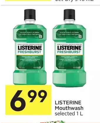 Foodland Listerine mouthwash offer