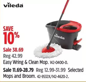 Canadian Tire Vileda easy wring & clean mop offer