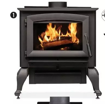 Canadian Tire Wood stove with cast-iron legs offer