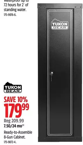 Canadian Tire Yukon gear ready-to-assemble 8-gun cabinet offer