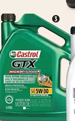 Canadian Tire Gtx high mileage motor oil offer