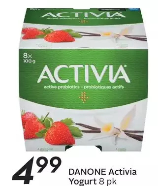 Sobeys Danone activia yogurt offer