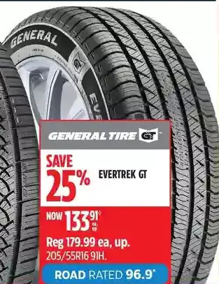 Canadian Tire General tire evertrek gt tires offer