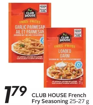 Sobeys Club house french fry seasoning offer
