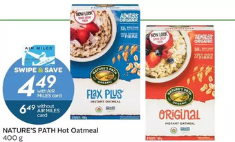 Sobeys Nature's path hot oatmeal offer