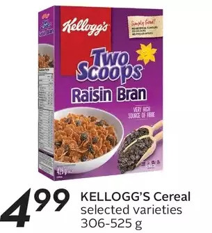 Sobeys Kellogg's cereal offer