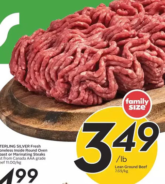 Sobeys Lean ground beef offer