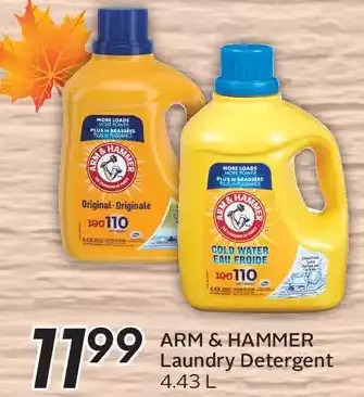 Sobeys Arm & hammer laundry detergent offer