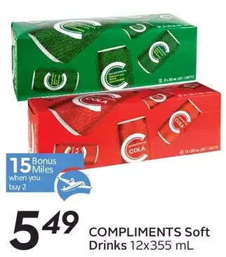 Sobeys Compliments soft drinks offer