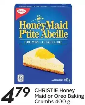 Sobeys Christie honey maid or oreo baking crumbs offer