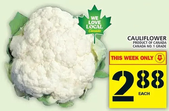 Food Basics Cauliflower offer