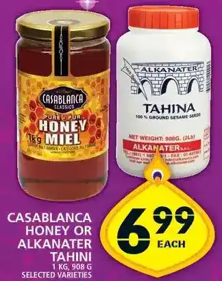 Food Basics Casablanca honey or alkanater tahini offer