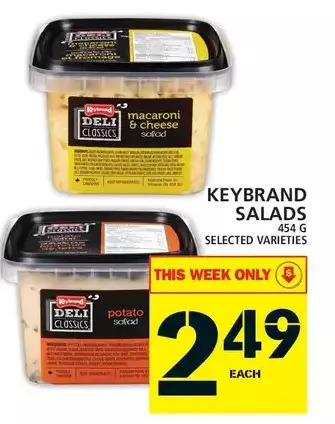 Food Basics Keybrand salads offer