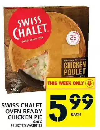 Food Basics Swiss chalet oven ready chicken pie offer