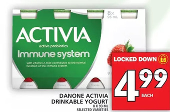 Food Basics Danone activia drinkable yogurt offer