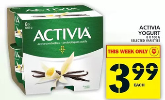 Food Basics Activia yogurt offer