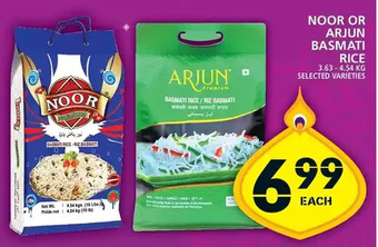 Food Basics Noor or arjun basmati rice offer