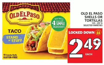 Food Basics Old el paso shells or tortillas offer