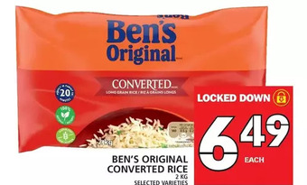 Food Basics Ben's original converted rice offer