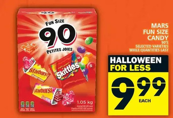 Food Basics Mars fun size candy offer