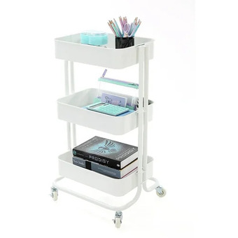 Staples 3 tier rolling cart offer