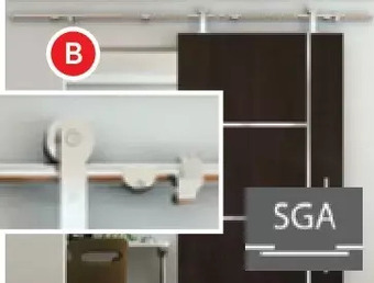 "loft" door rail