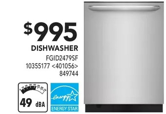 Lowe's Frigidaire dishwasher offer