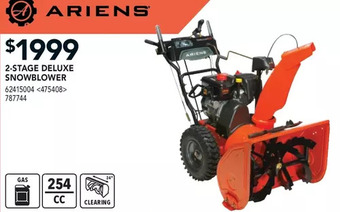 RONA Ariens 2-stage deluxe snowblower offer