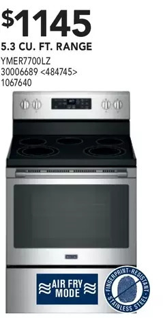 RONA Maytag 5.3 cu . ft. range offer