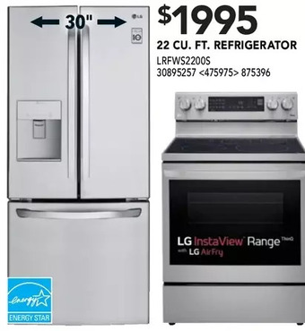 RONA Lg 22 cu. ft. refrigerator offer