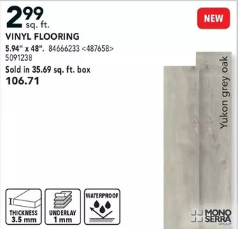 RONA Mono serra vinyl flooring offer