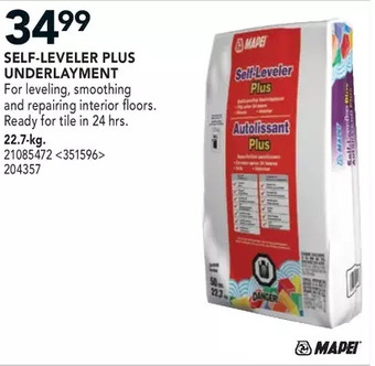 RONA Mapei self-leveler plus underlayment offer