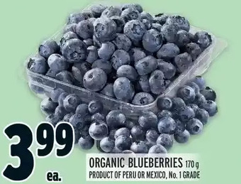 Metro Organic blueberries offer