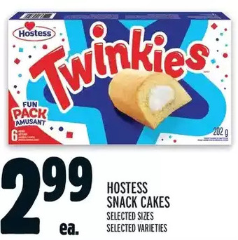 Metro Hostess snack cakes offer