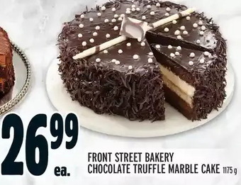 Metro Front street bakery chocolate truffle marble cake offer