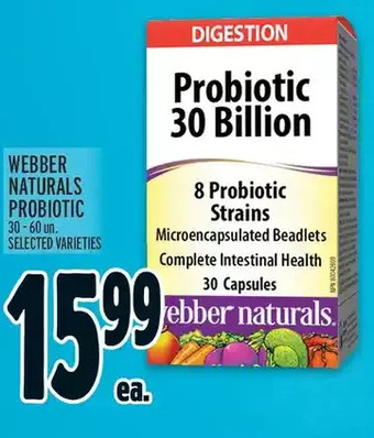 Metro Webber naturals probiotic offer