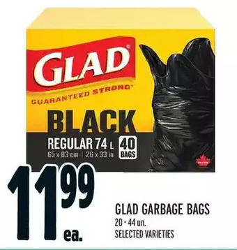Metro Glad garbage bags offer