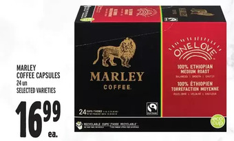 Metro Marley coffee capsules offer