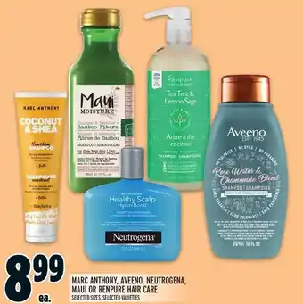 Metro Marc anthony, aveeno, neutrogena, maui or renpure hair care offer