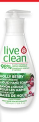 Walmart Live clean holiday scented liquid hand soap offer