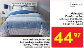 Walmart Mainstays comforter set offer