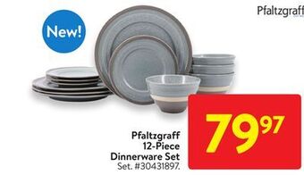 Walmart Pfaltzgraff 12-piece dinnerware set offer