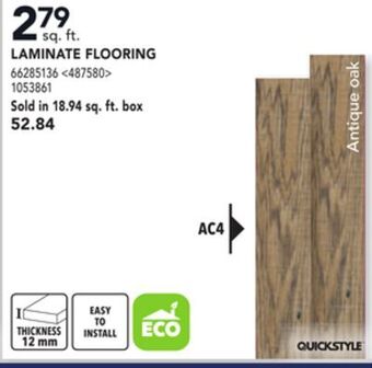 Lowe's Quickstyle laminate flooring offer