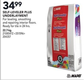 Lowe's Mapei self-leveler plus underlayment offer