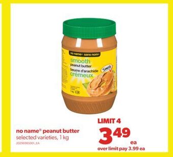 Real Canadian Superstore No name® peanut butter, 1 kg offer