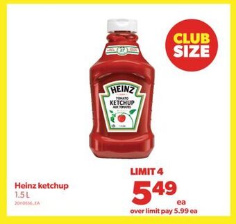 Real Canadian Superstore Heinz ketchup, 1.5 l offer