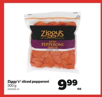 Real Canadian Superstore Ziggy's® sliced pepperoni, 500 g offer