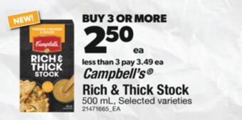 Real Canadian Superstore Campbell's® rich & thick stock, 500 ml offer