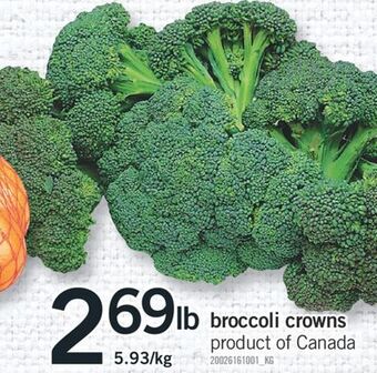 Fortinos Broccoli crowns offer